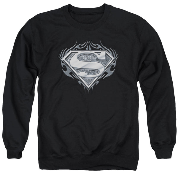 Superman - Biker Metal Adult Crewneck Sweatshirt