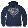 Superman - Tribal Steel Shield Adult Pull Over Hoodie