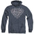 Superman - Tribal Steel Shield Adult Heather Hoodie