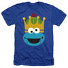 Sesame Street - Christmas Nutcracker Cookie Monster Adult Regular Fit Heather Short Sleeve