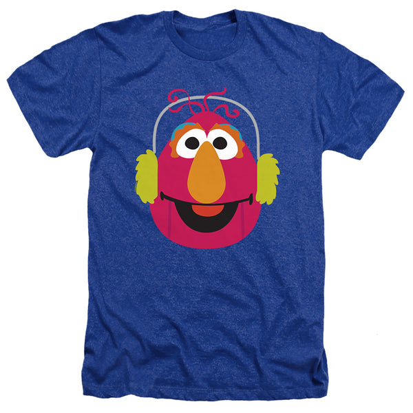 Sesame Street - Christmas Nutcracker Telly Monster Adult Regular Fit Heather Short Sleeve