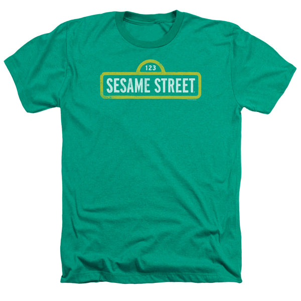 Sesame Street - Rough Logo Adult Regular Fit Heather Short Sleeve