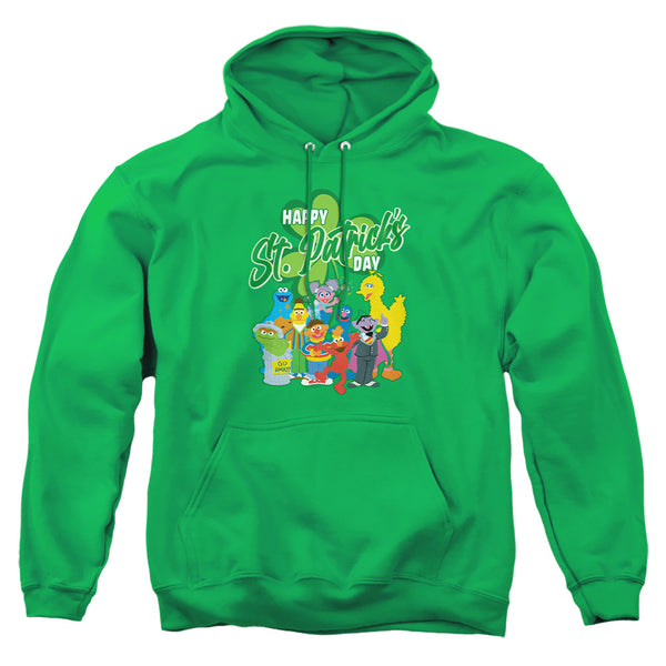 Sesame Street - St. Patrick'S Day Big Bird Elmo Cookie Monster Adult Pullover Hoodie