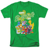 Sesame Street - St. Patrick'S Day Big Bird Elmo Cookie Monster Adult Regular Fit Short Sleeve