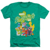 Sesame Street - St. Patrick'S Day Big Bird Elmo Cookie Monster Adult Regular Fit Heather Short Sleeve