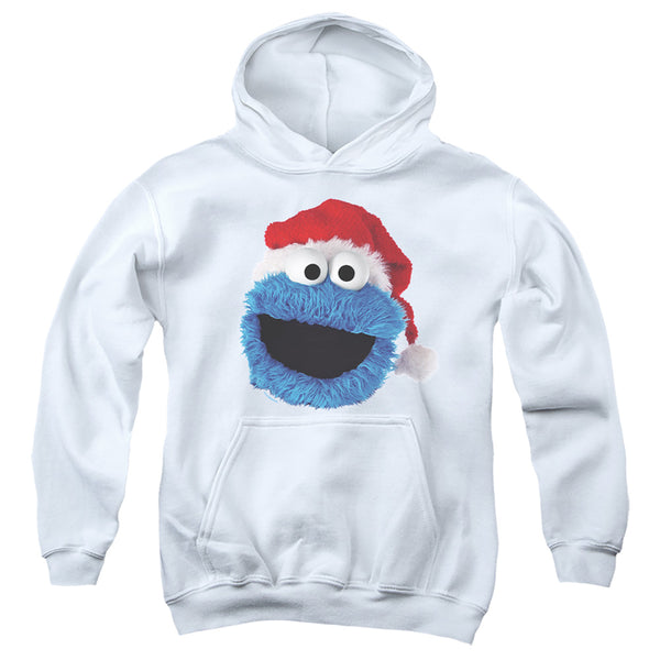 Sesame Street - Cookie Monster Christmas Hat Youth Hooded Sweatshirt