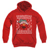 Sesame Street - Elmo Ugly Christmas Youth Hooded Sweatshirt
