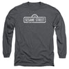 Sesame Street - One Color Logo Adult Long Sleeve