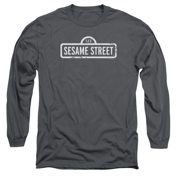 Sesame Street - One Color Logo Adult Long Sleeve