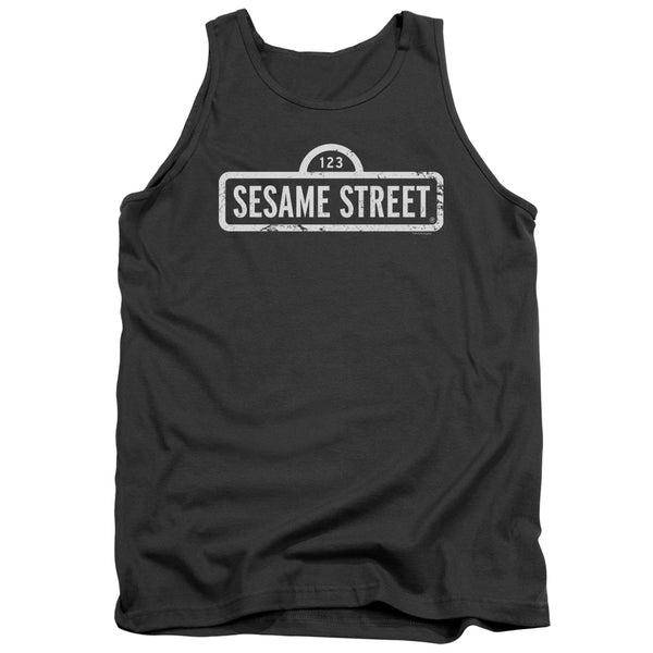 Sesame Street - One Color Logo Adult Tank Top