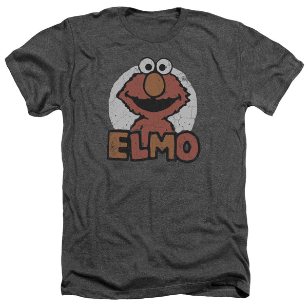Sesame Street - Elmo Name Adult Regular Fit Heather Short Sleeve