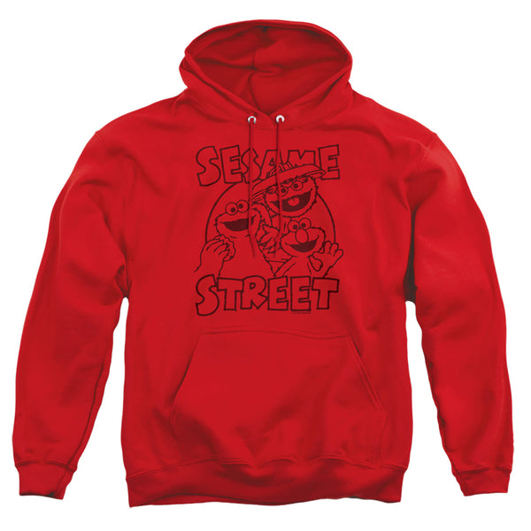 Sesame Street - Group Crunch Adult Pullover Hoodie