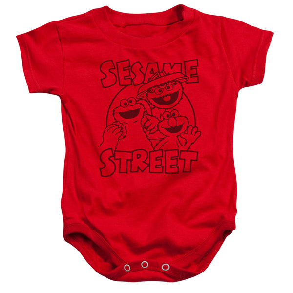 Sesame Street - Group Crunch Infant Snapsuit