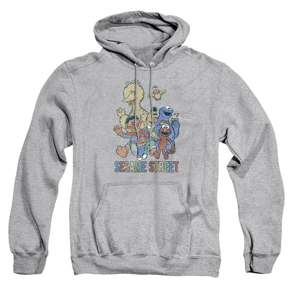 Sesame Street - Colorful Group Adult Pullover Hoodie