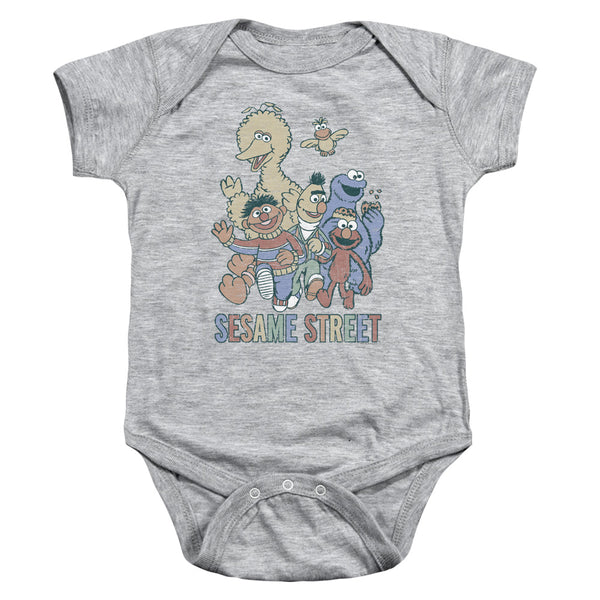 Sesame Street - Colorful Group Infant Snapsuit