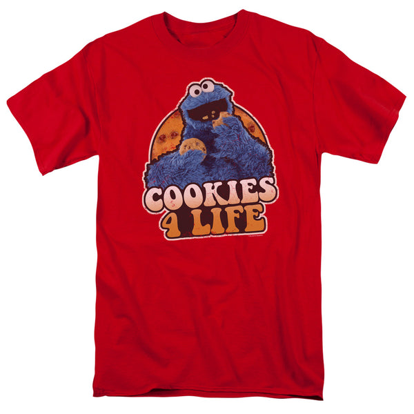 Sesame Street - Cookies 4 Life Adult Regular Fit Short Sleeve