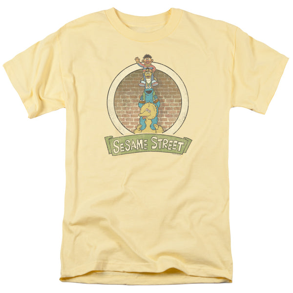 Sesame Street - Stacked Group Adult Regular Fit Short Sleeve