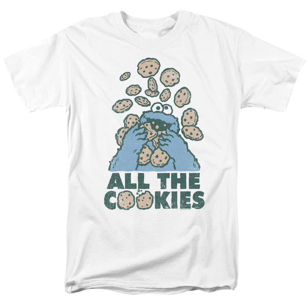 Sesame Street - All The Cookies Adult Regular Fit Short Sleeve