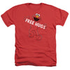 Sesame Street - Free Hugs Adult Regular Fit Heather Short Sleeve