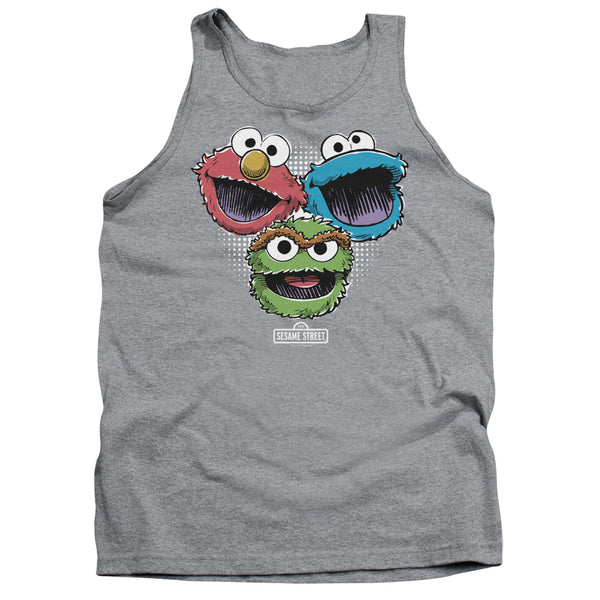Sesame Street - Halftone Heads Adult Tank Top