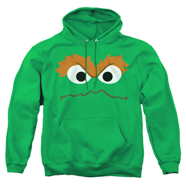 Sesame Street - Oscar The Grouch Face Adult Pullover Hoodie