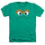 Sesame Street - Oscar The Grouch Face Adult Regular Fit Heather Short Sleeve