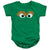 Sesame Street - Oscar The Grouch Face Infant Snapsuit