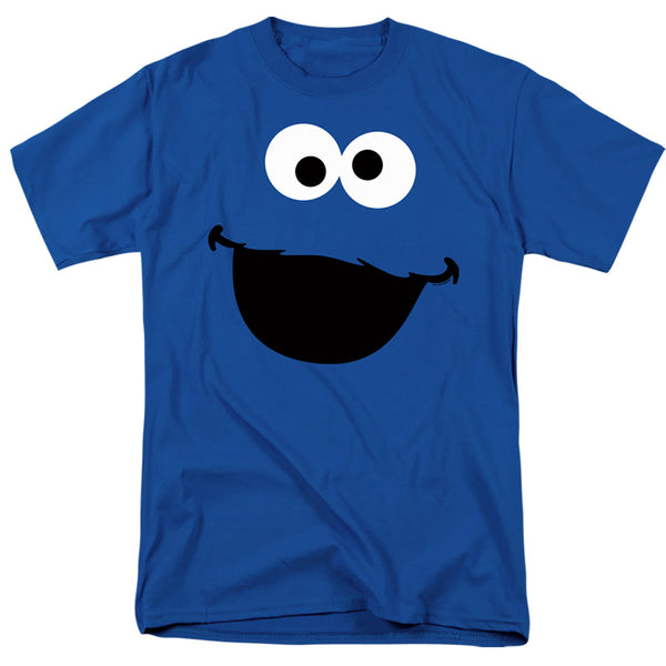 Sesame Street - Cookie Monster Face Adult Regular Fit Short Sleeve