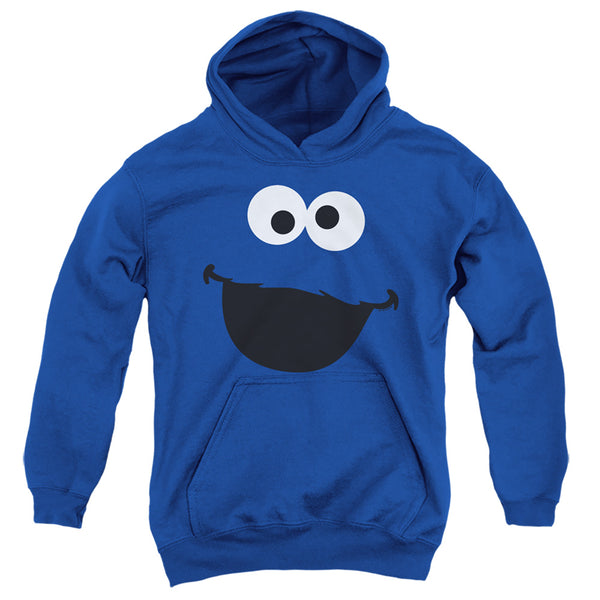 Sesame Street - Cookie Monster Face Youth Hooded Sweatshirt