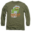 Sesame Street - Flat Oscar Adult Long Sleeve