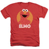 Sesame Street - Elmo Scribble Adult Regular Fit Heather Short Sleeve