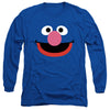 Sesame Street - Grover Face Adult Long Sleeve