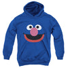 Sesame Street - Grover Face Youth Hooded Sweatshirt