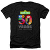 Sesame Street - 50 Years Logo Adult Regular Fit Heather Short Sleeve