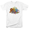 Sesame Street - Group Street Light Adult Regular Fit Short Sleeve