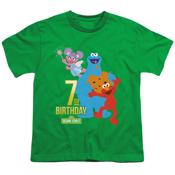 Sesame Street - 7Th Birthday Youth Short Sleeve