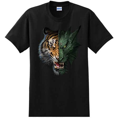 Half Dragon Tiger - Graphic Tee