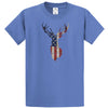 Americana Distressed Deer Flag - Graphic T-Shirt