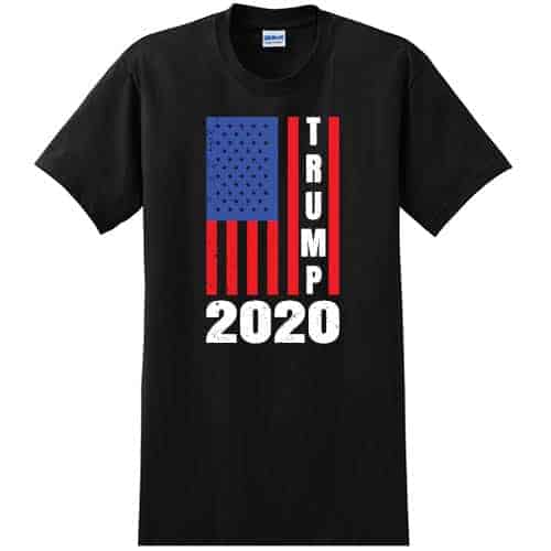 Trump 2020 Distressed Flag T-Shirt