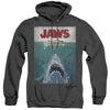 Jaws - Lined Poster Adult Heather Hoodie