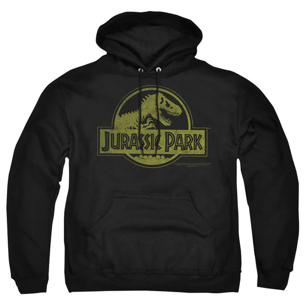 Jurassic Park - Distressed Logo Adult Pullover Hoodie
