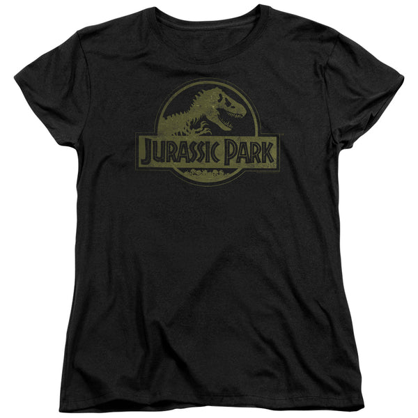 Jurassic Park - Distressed Logo Women's Short Sleeve