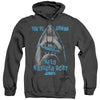 Jaws - Boat In Mouth Adult Heather Hoodie