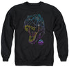 Jurassic Park - Neon T Rex Adult Crewneck Sweatshirt