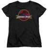 Jurassic Park - 8 Bit Logo Women's Short Sleeve