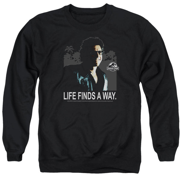 Jurassic Park - Life Finds A Way Adult Crewneck Sweatshirt