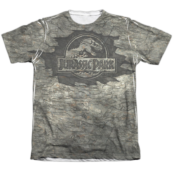 Jurassic Park - Jurassic Stone Adult Regular Fit Short Sleeve 65 - 35 Poly - Cotton