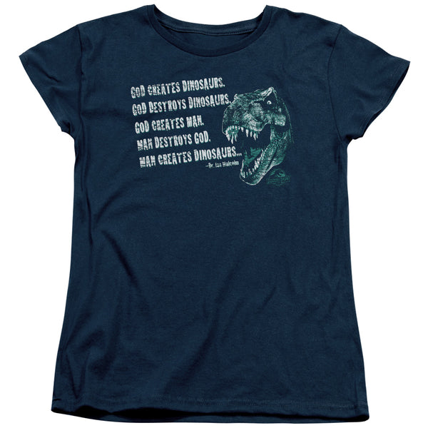 Jurassic Park - God Creates Dinosaurs Women's Short Sleeve