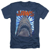 Jaws - Ocean Tie Dye Adult Regular Fit Heather Short Sleeve