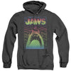 Jaws - Neon Line Art Poster Adult Heather Hoodie